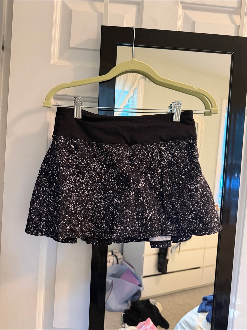 lululemon athletica Black Speckle Mini Skirt